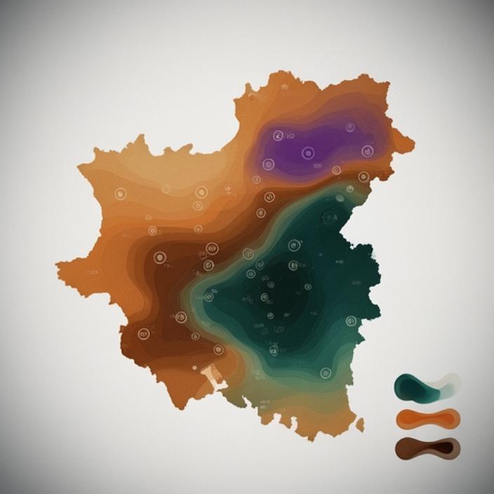 Heatmap-style regional flavour trend board showing coffee and ingredient interest across the United States