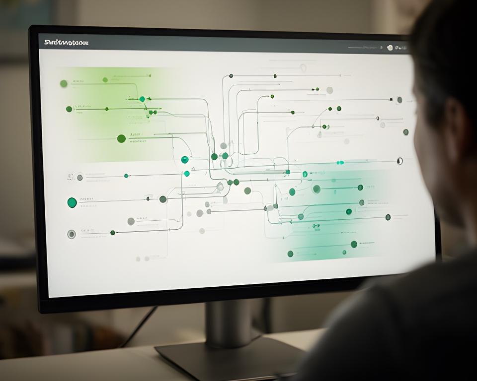 Non-profit donor journey visualisation with segmented supporter paths on a clean dashboard